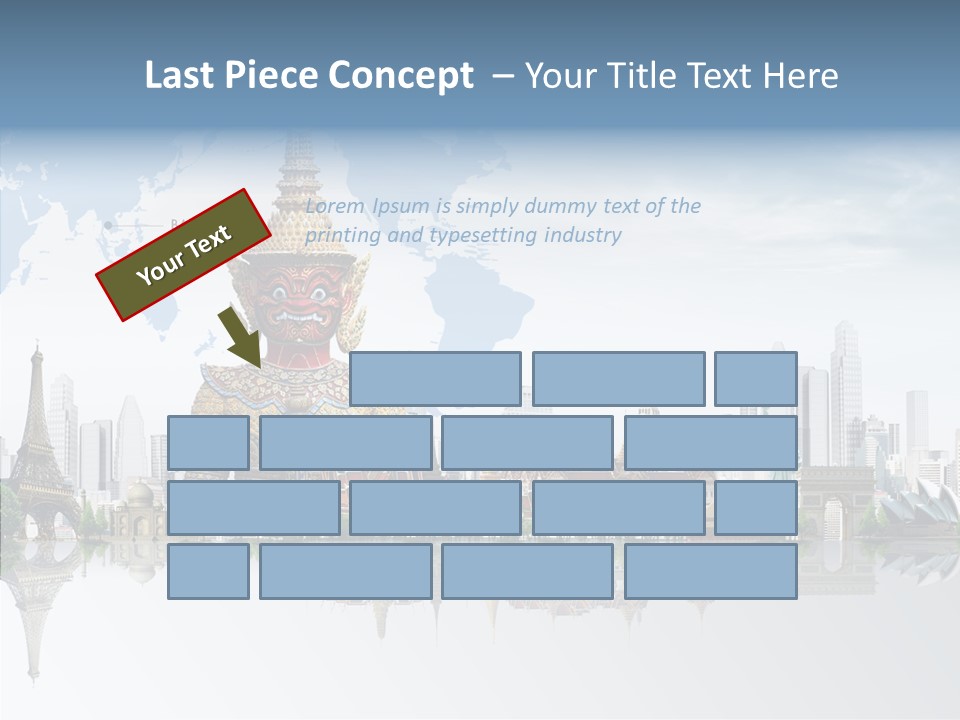 Pasture Landscape Thailand PowerPoint Template