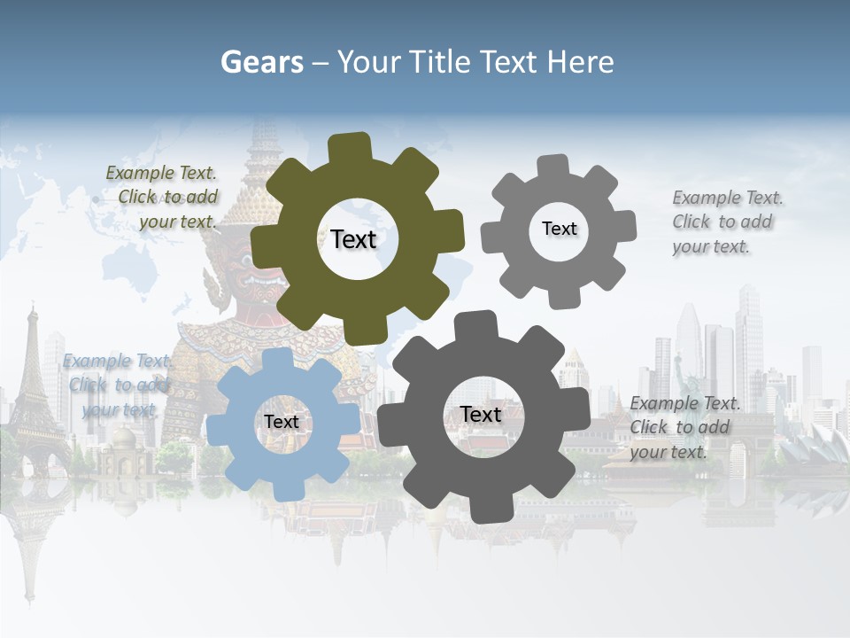 Pasture Landscape Thailand PowerPoint Template