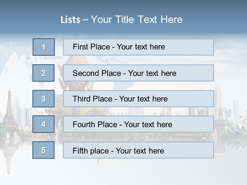 Pasture Landscape Thailand PowerPoint Template