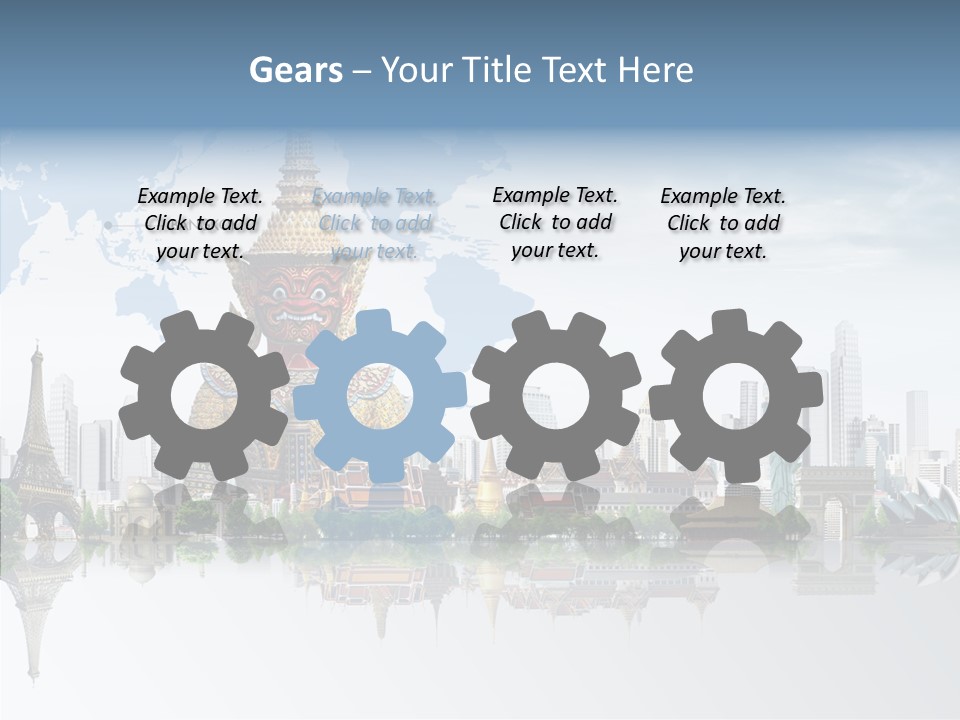 Pasture Landscape Thailand PowerPoint Template