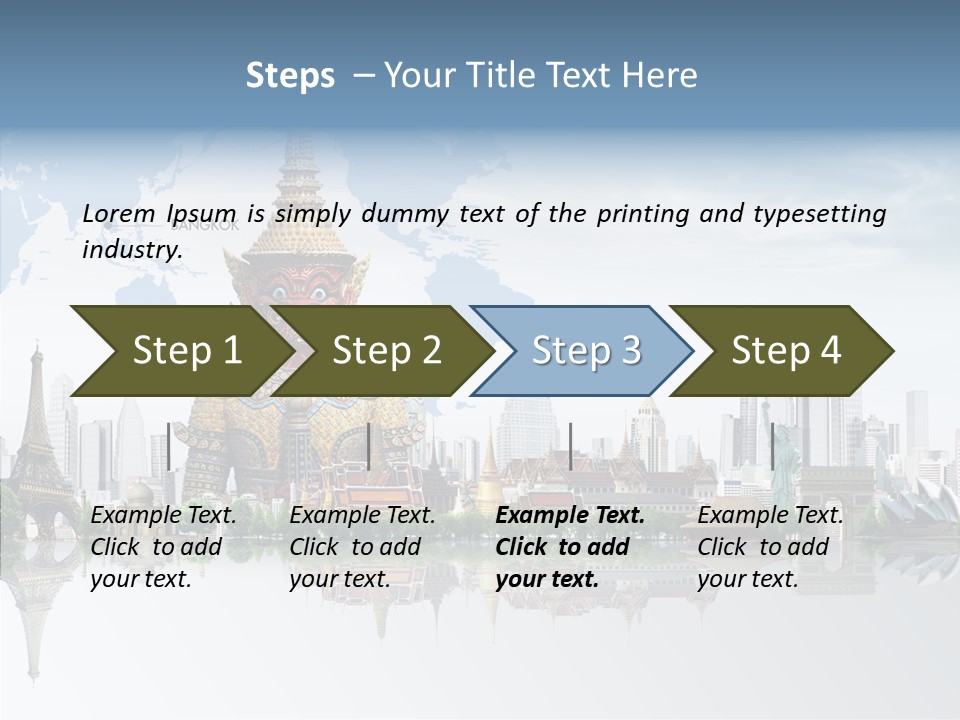 Pasture Landscape Thailand PowerPoint Template
