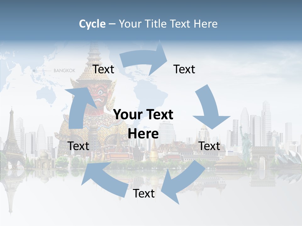 Pasture Landscape Thailand PowerPoint Template