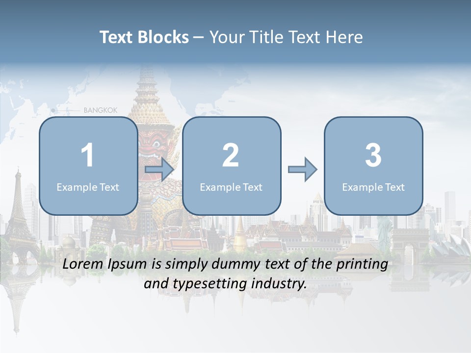 Pasture Landscape Thailand PowerPoint Template