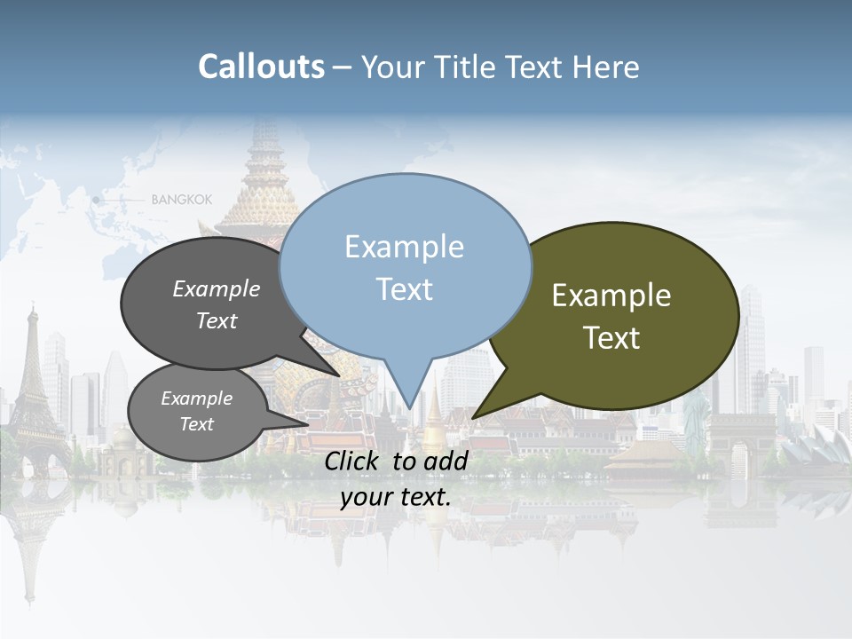 Pasture Landscape Thailand PowerPoint Template