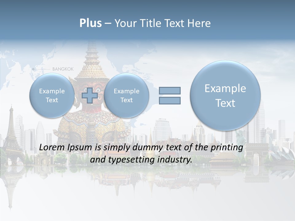 Pasture Landscape Thailand PowerPoint Template
