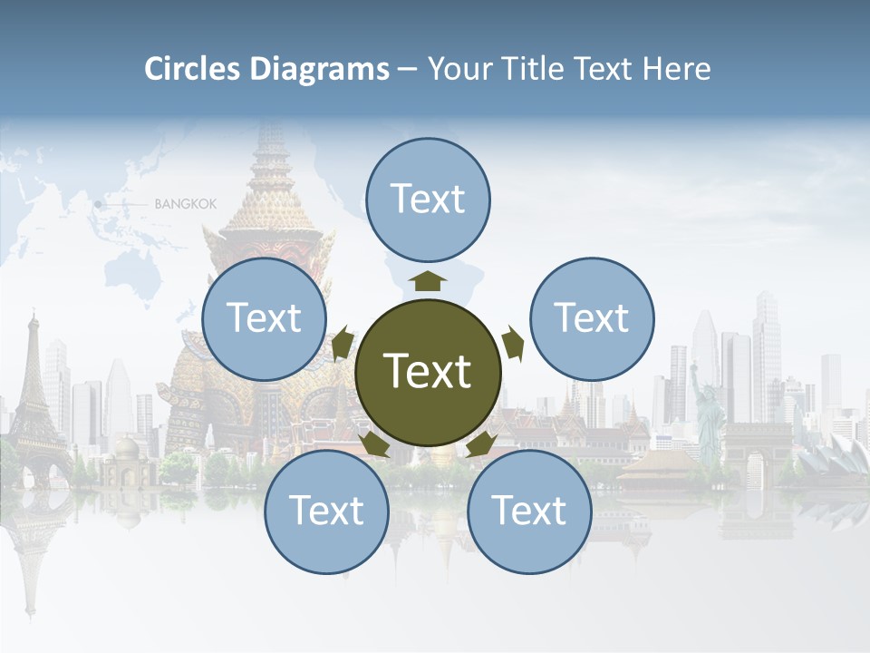 Pasture Landscape Thailand PowerPoint Template