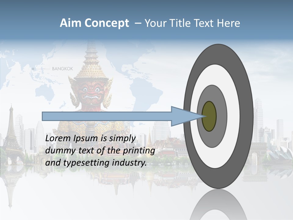 Pasture Landscape Thailand PowerPoint Template