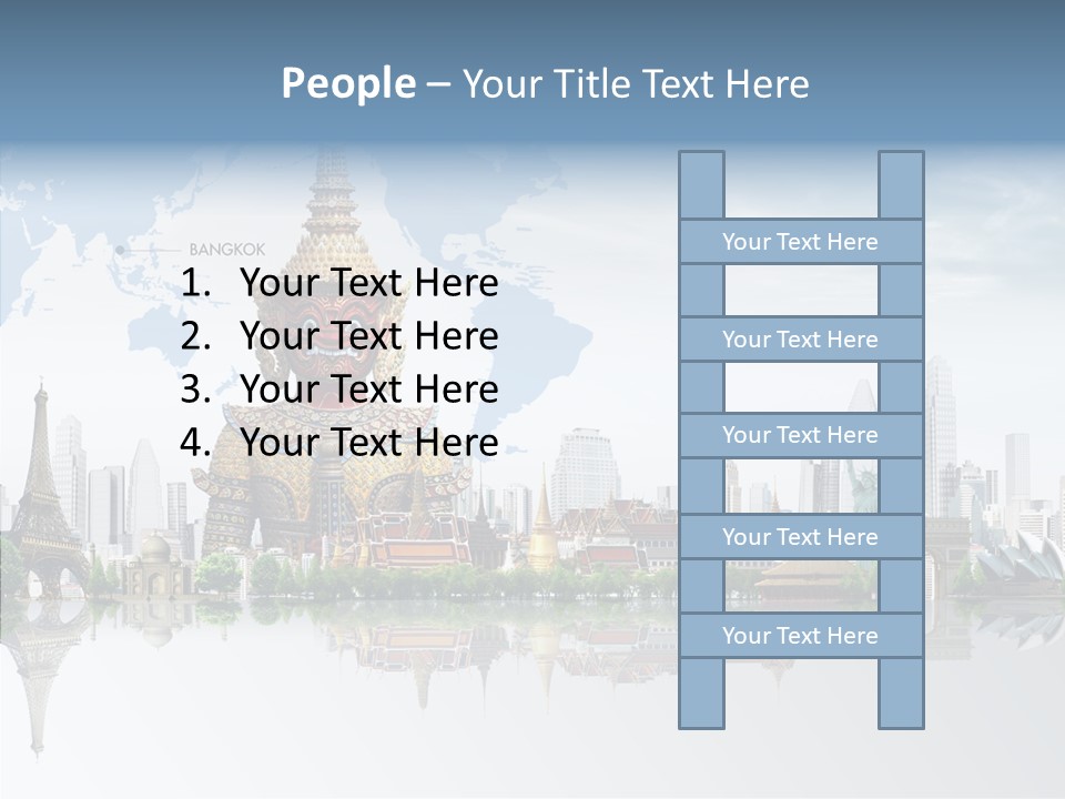 Pasture Landscape Thailand PowerPoint Template