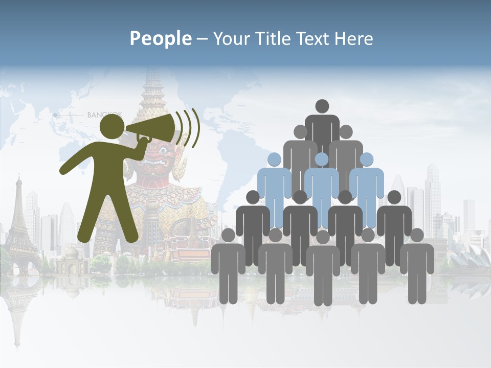 Pasture Landscape Thailand PowerPoint Template