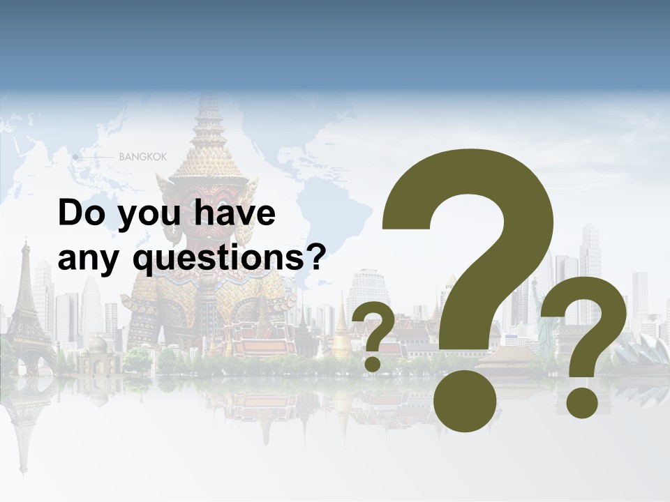 Pasture Landscape Thailand PowerPoint Template