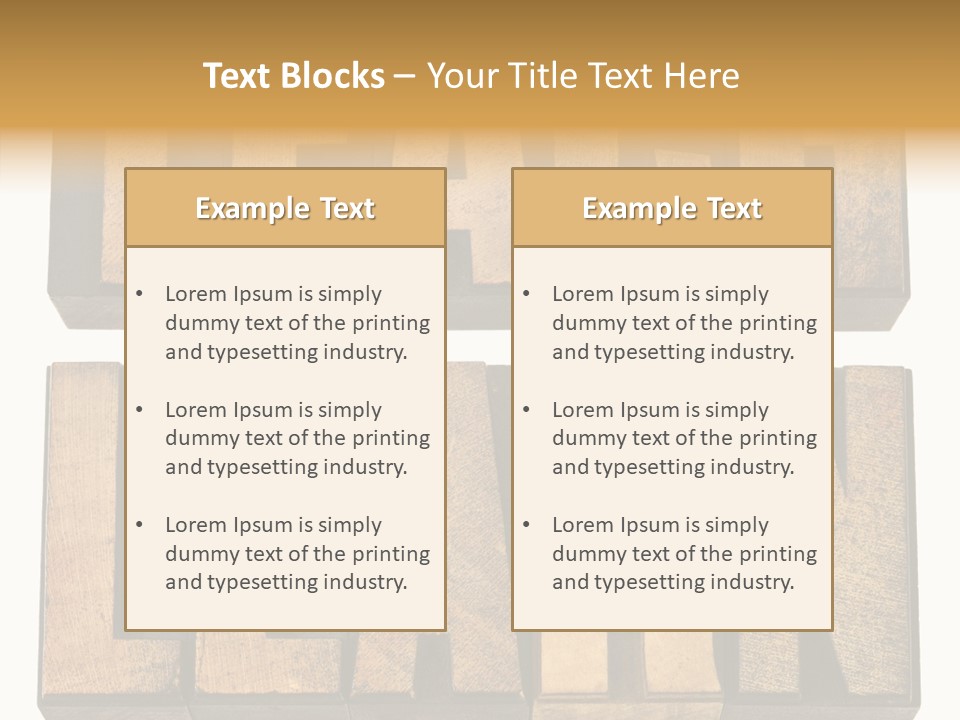 Text Antique Word PowerPoint Template