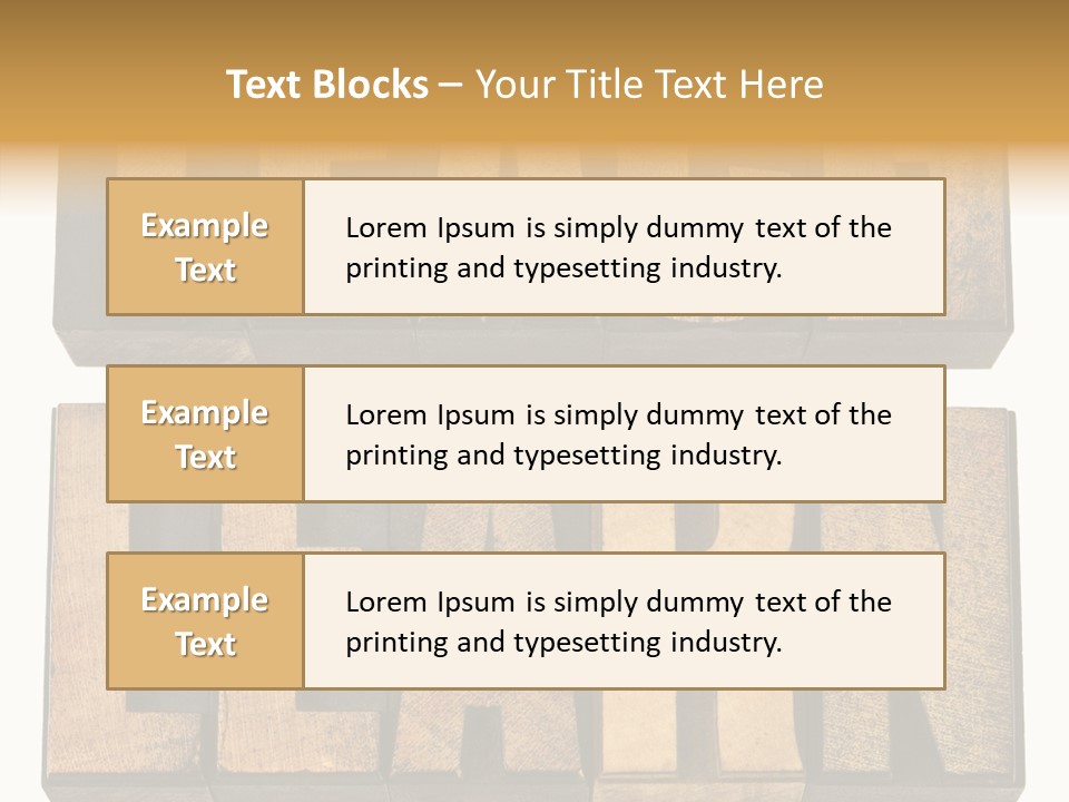 Text Antique Word PowerPoint Template