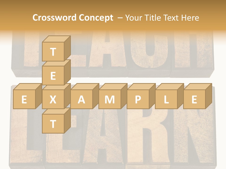 Text Antique Word PowerPoint Template