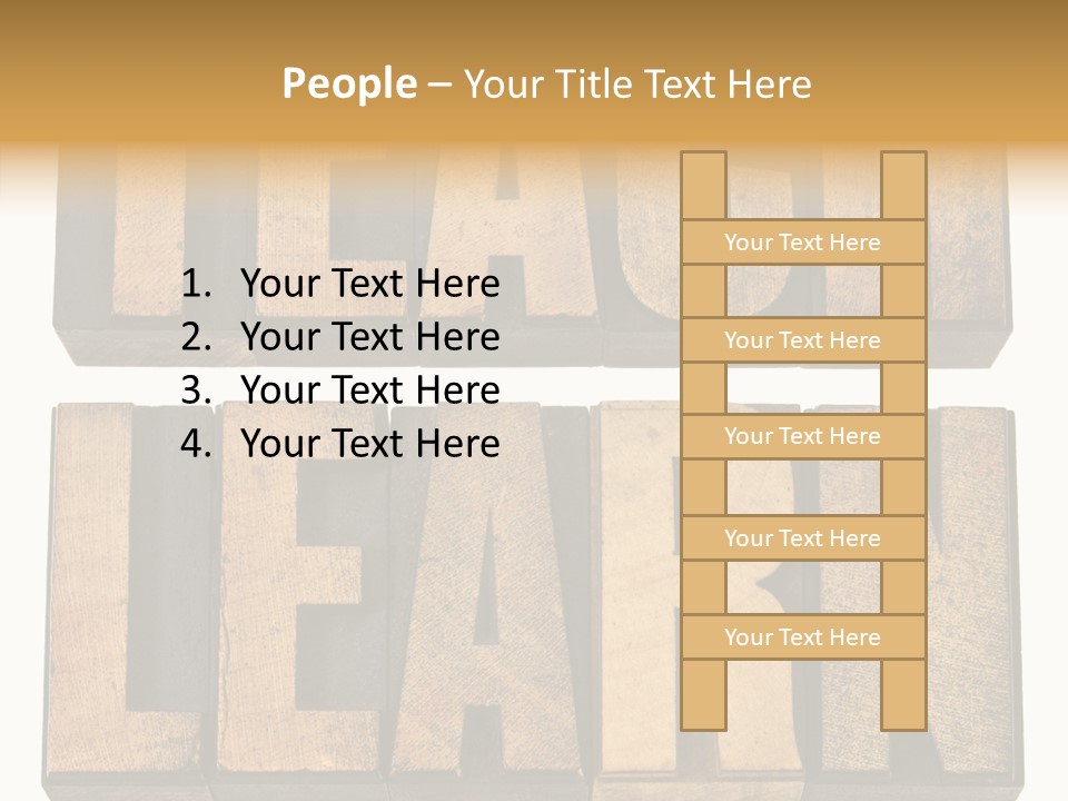 Text Antique Word PowerPoint Template