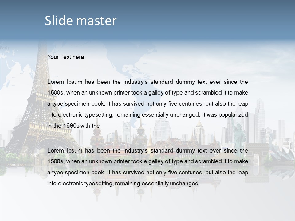 Tree Exterior Print PowerPoint Template