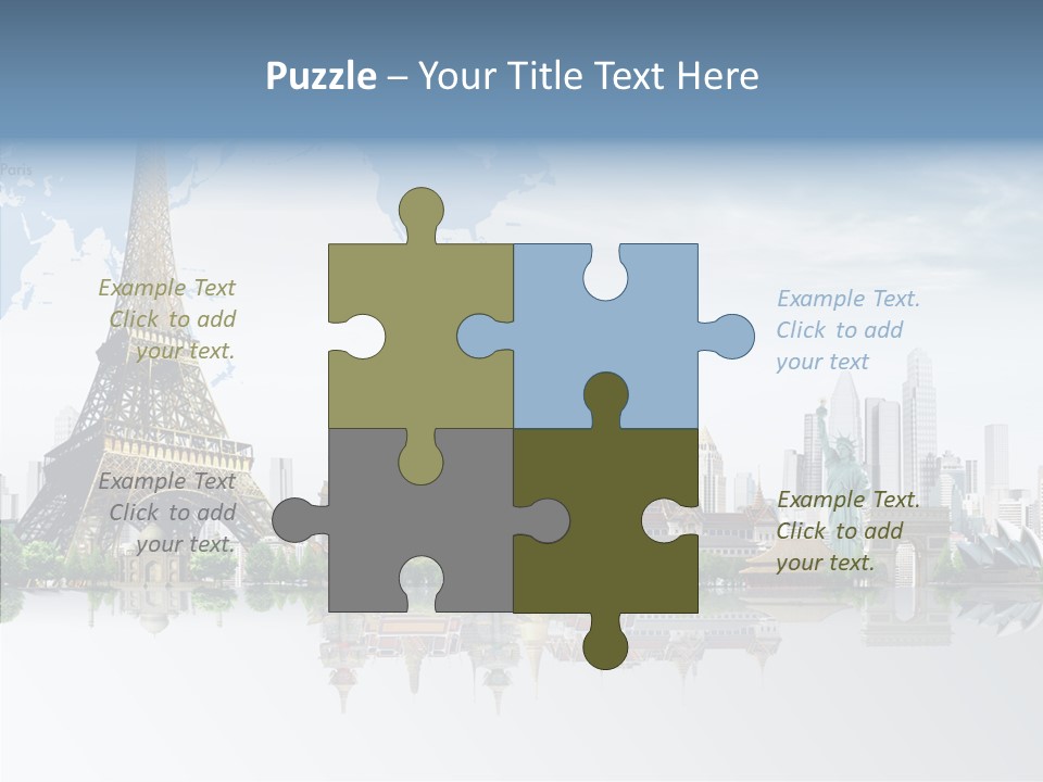 Tree Exterior Print PowerPoint Template