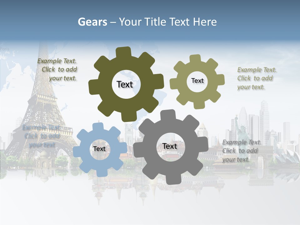 Tree Exterior Print PowerPoint Template