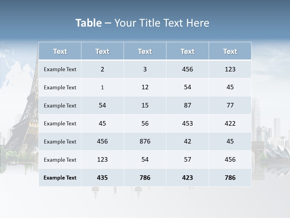 Tree Exterior Print PowerPoint Template