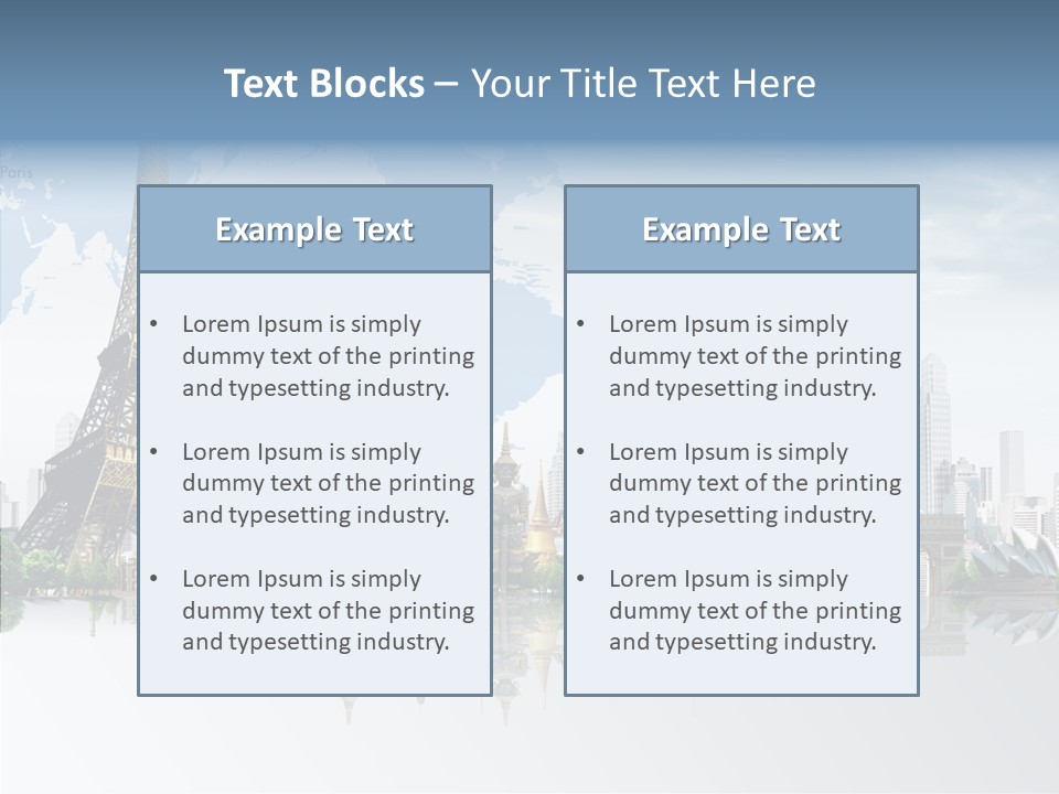 Tree Exterior Print PowerPoint Template
