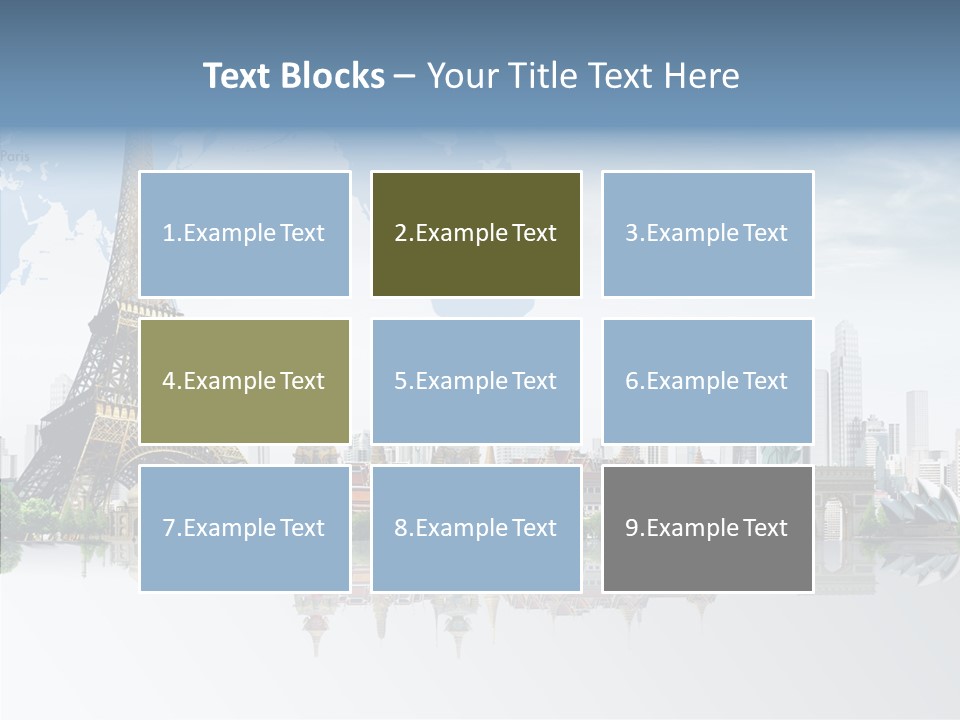 Tree Exterior Print PowerPoint Template