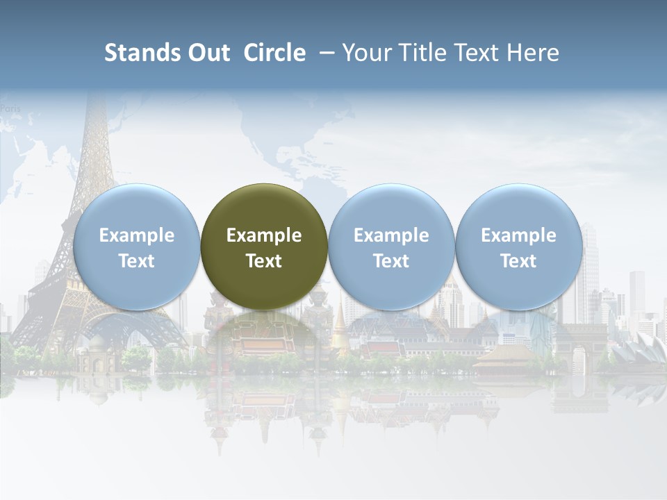 Tree Exterior Print PowerPoint Template