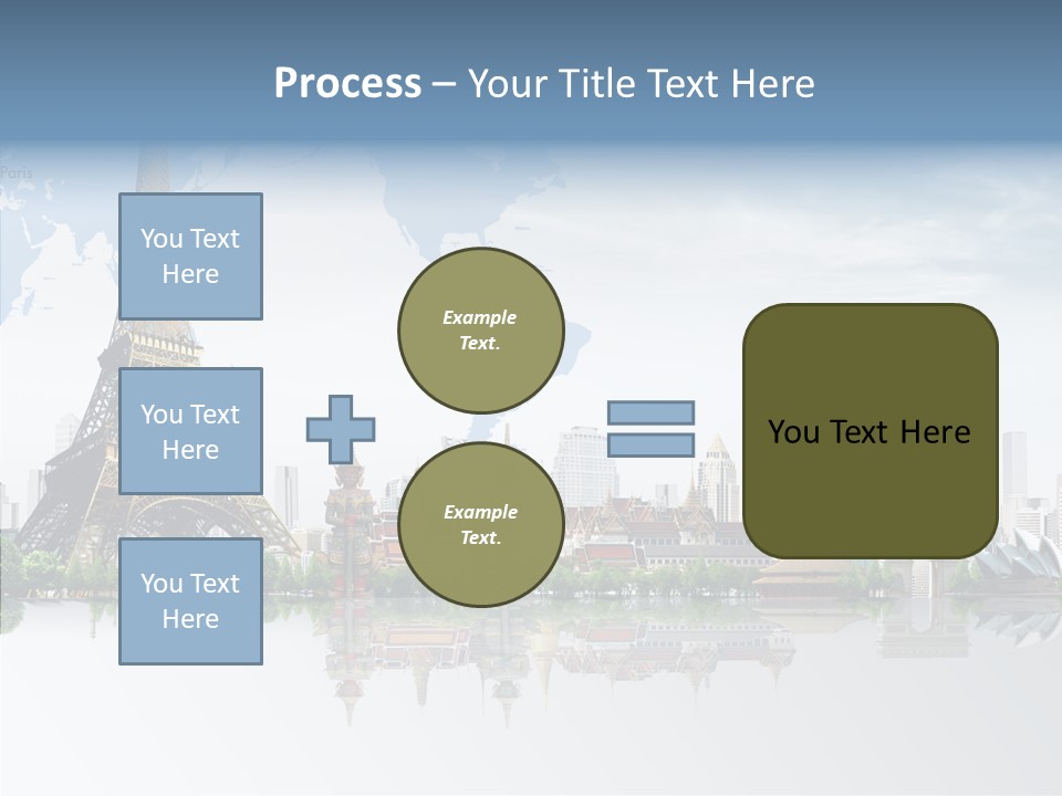 Tree Exterior Print PowerPoint Template