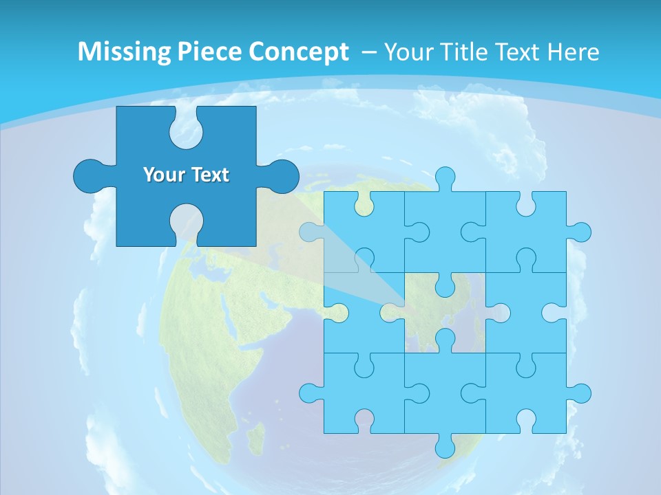 Part Worldmap West PowerPoint Template