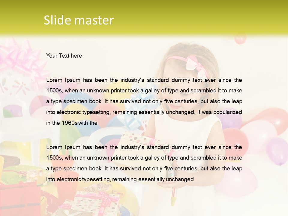 Red Smile Sweet PowerPoint Template