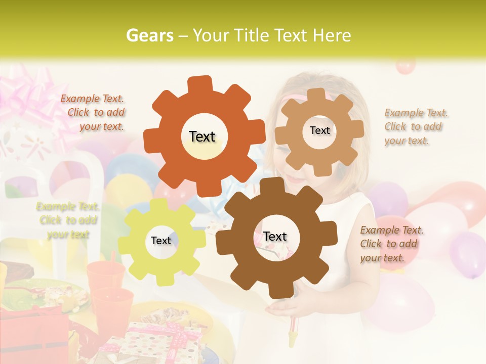 Red Smile Sweet PowerPoint Template