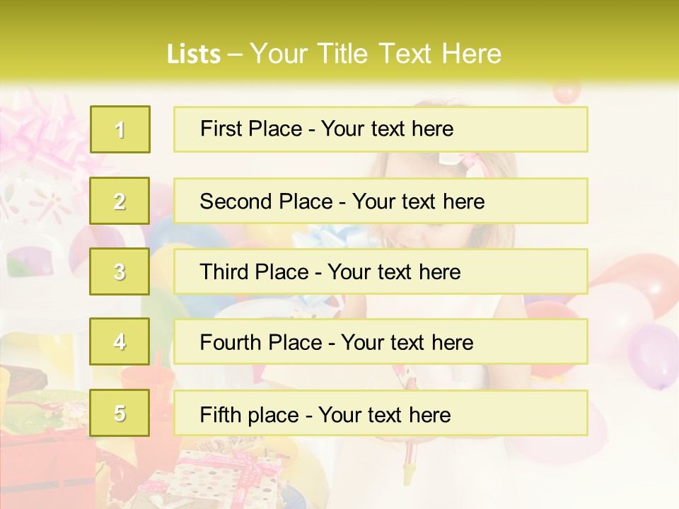 Red Smile Sweet PowerPoint Template