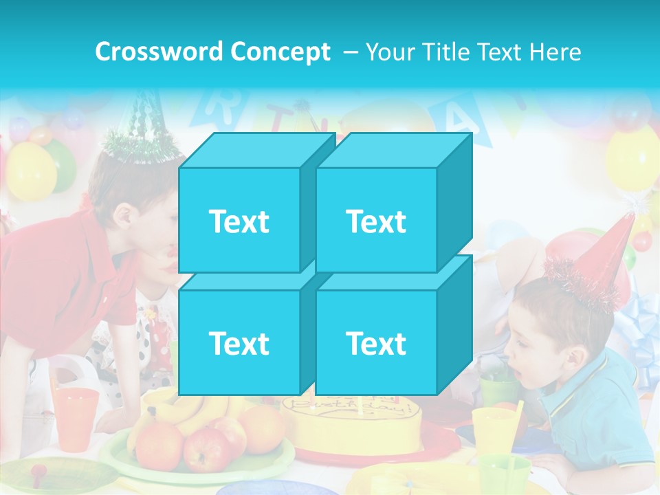 Food Face Makeup PowerPoint Template