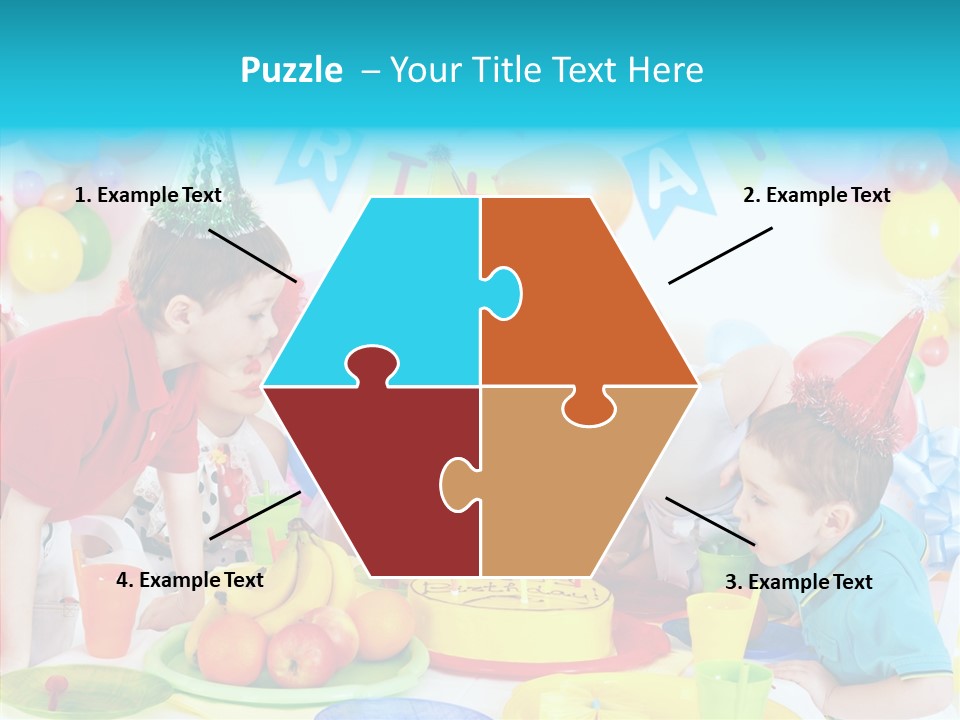 Food Face Makeup PowerPoint Template