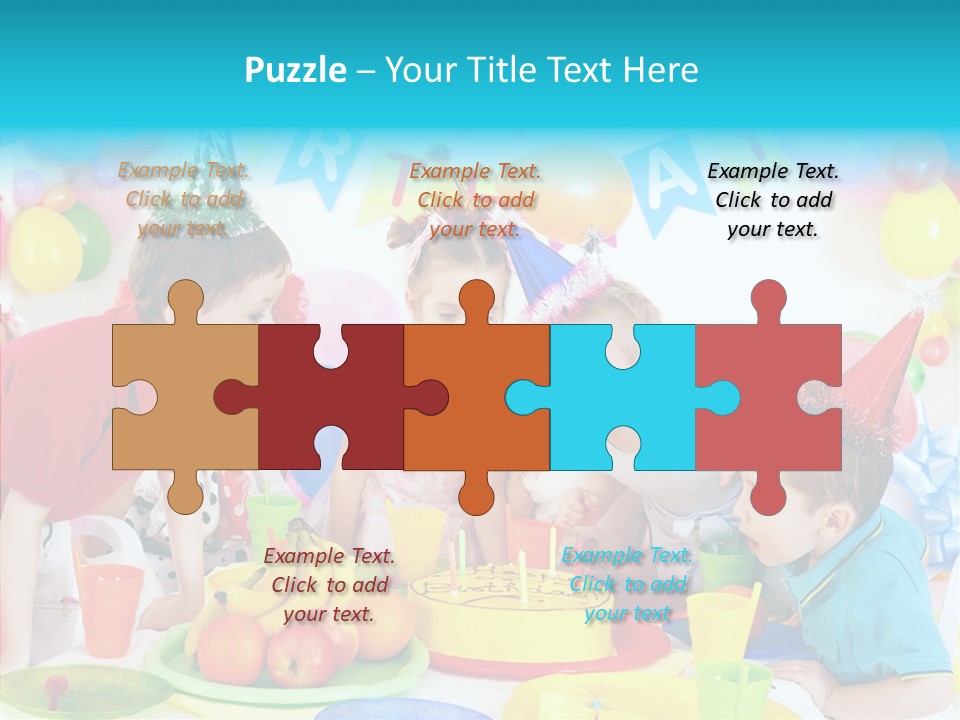 Food Face Makeup PowerPoint Template