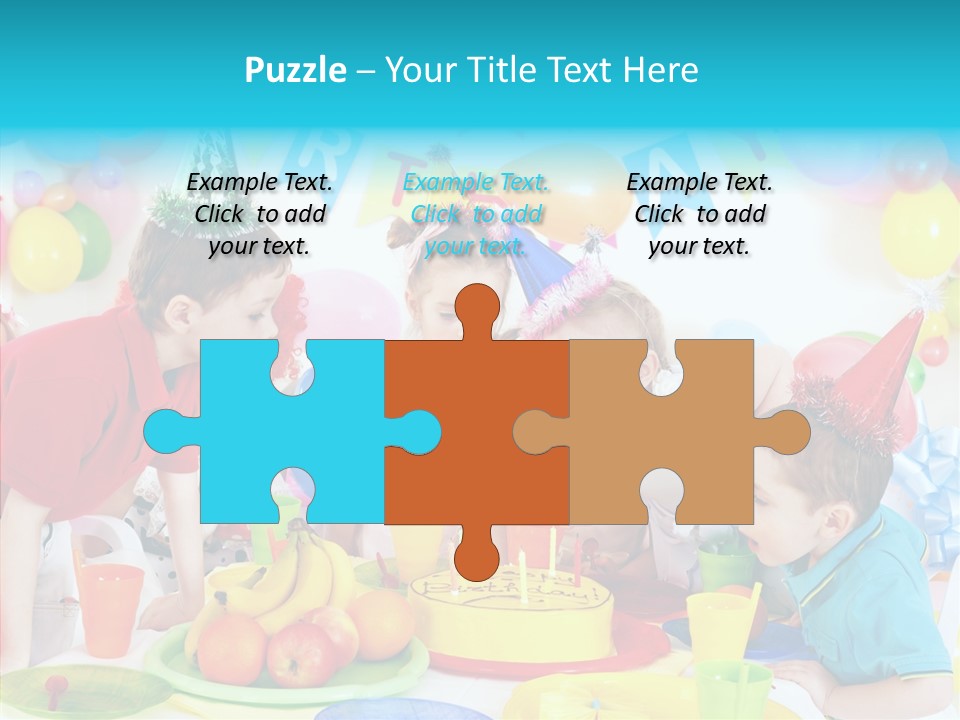 Food Face Makeup PowerPoint Template