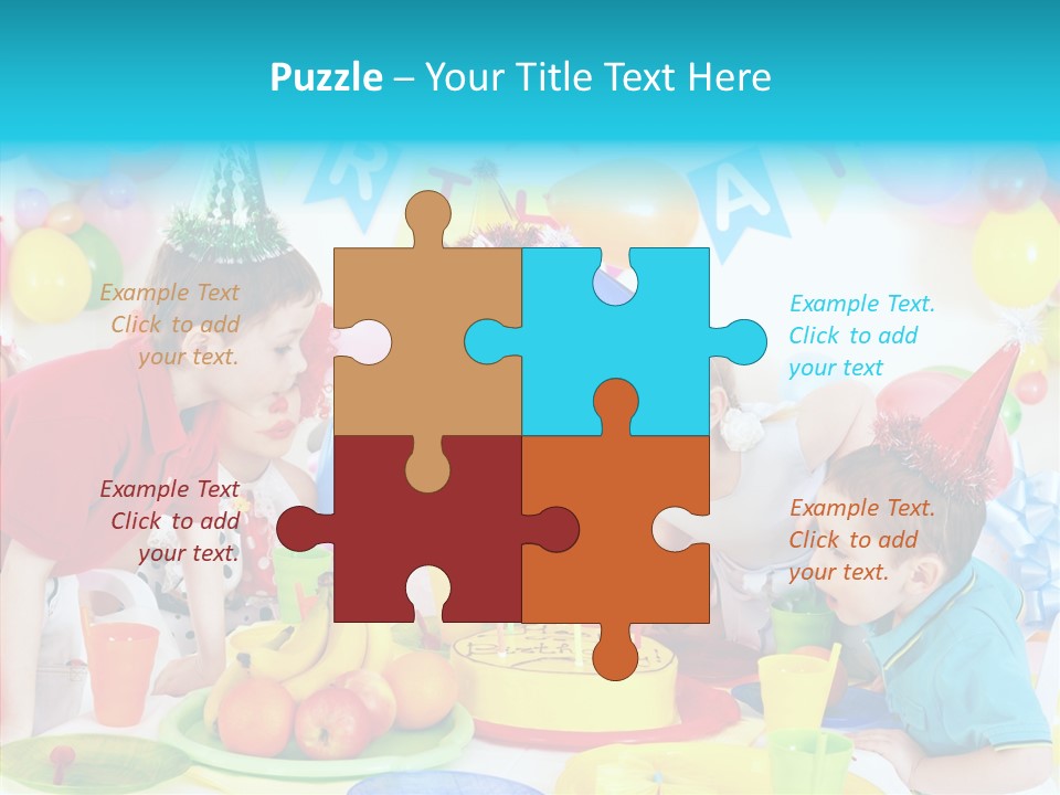 Food Face Makeup PowerPoint Template