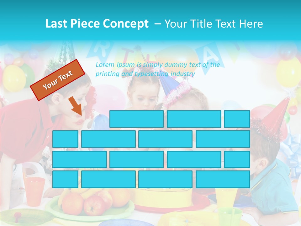 Food Face Makeup PowerPoint Template