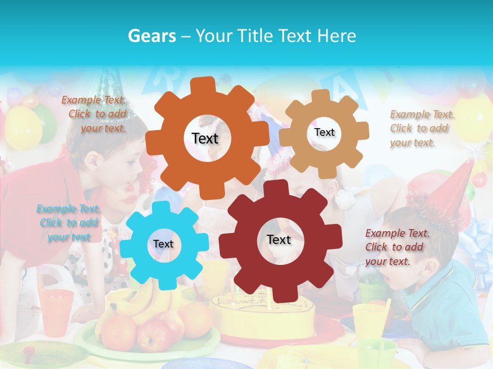 Food Face Makeup PowerPoint Template