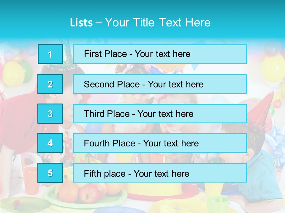 Food Face Makeup PowerPoint Template