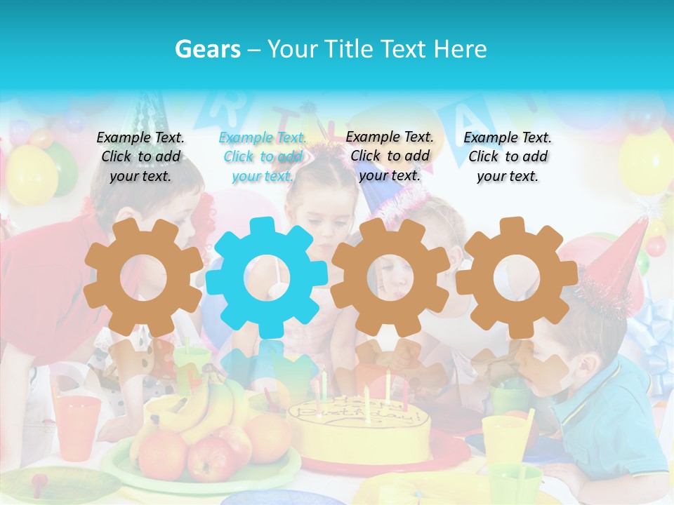 Food Face Makeup PowerPoint Template