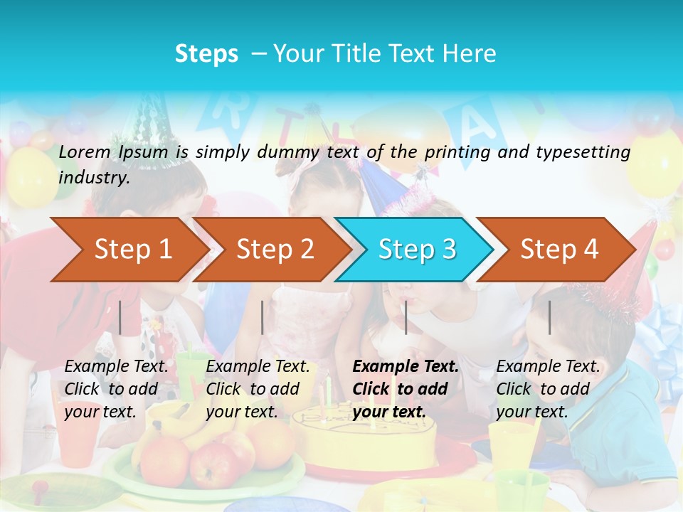 Food Face Makeup PowerPoint Template