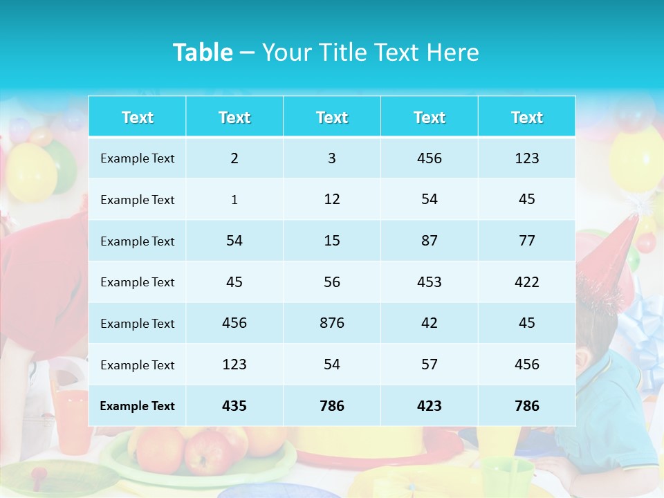 Food Face Makeup PowerPoint Template