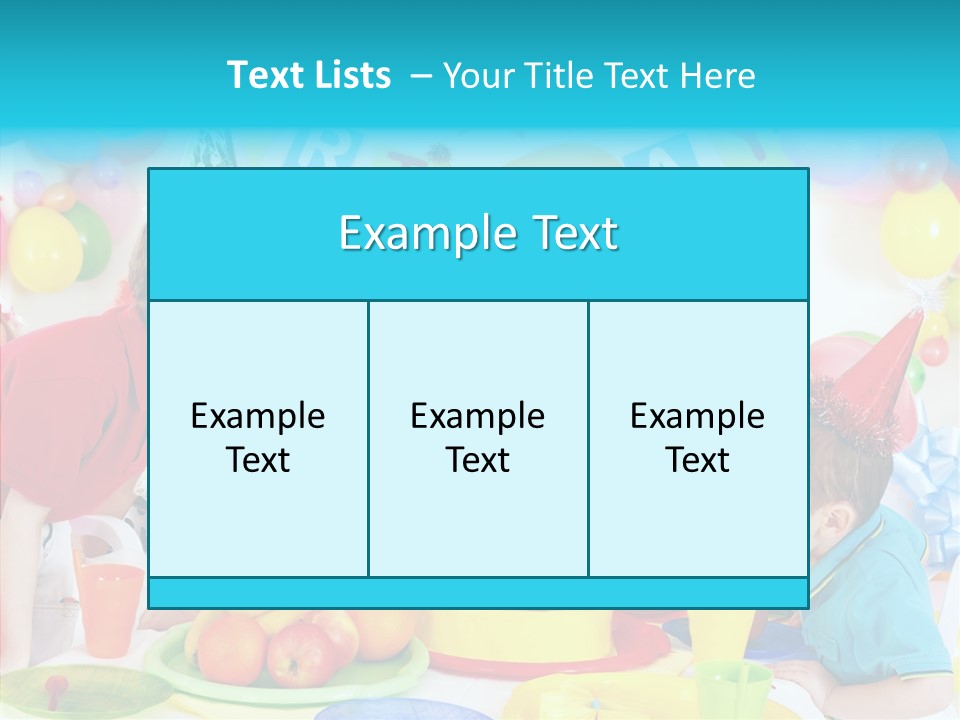 Food Face Makeup PowerPoint Template