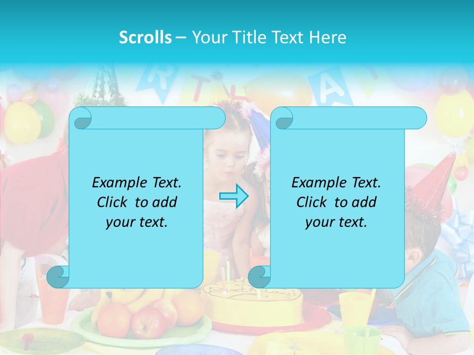 Food Face Makeup PowerPoint Template