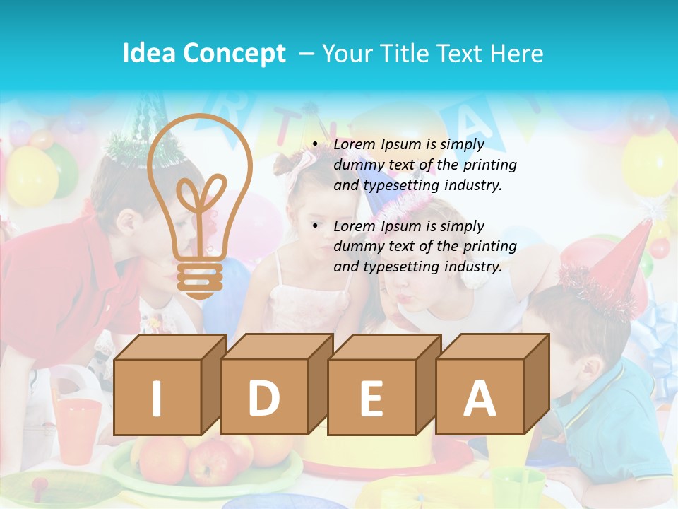 Food Face Makeup PowerPoint Template