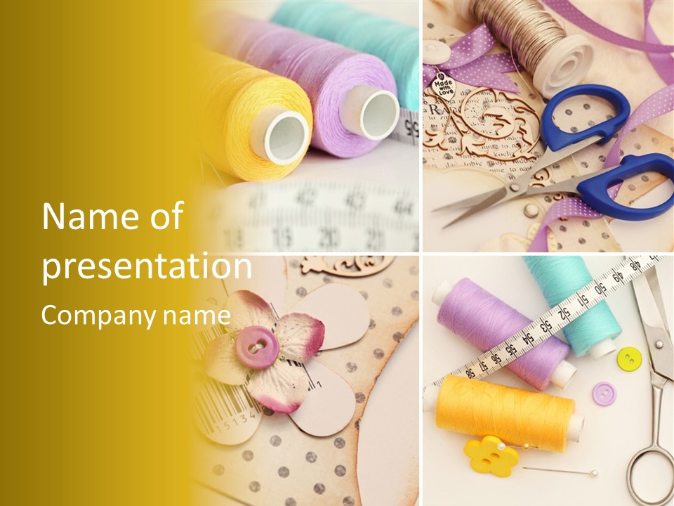 Photographs Glitter Design PowerPoint Template