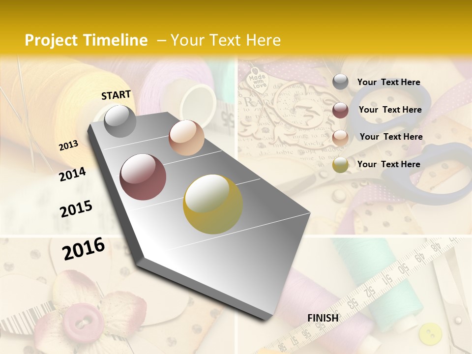Photographs Glitter Design PowerPoint Template