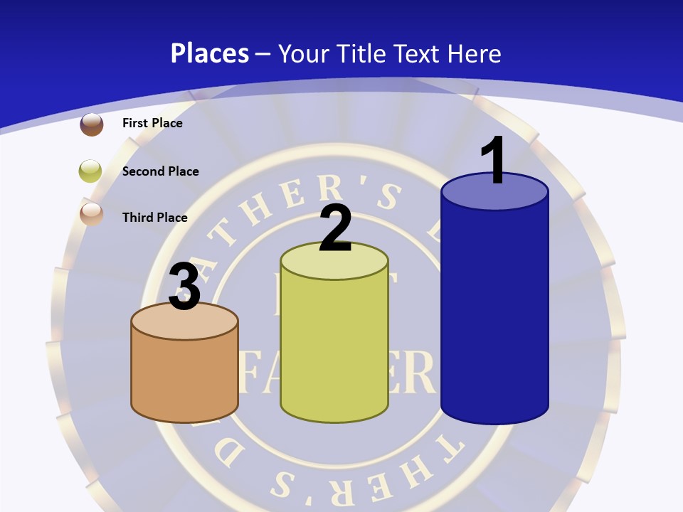 Holiday Dady Trophy PowerPoint Template