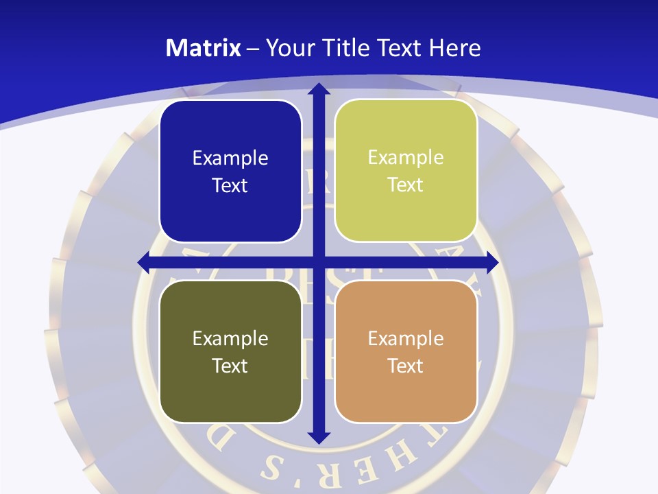 Holiday Dady Trophy PowerPoint Template