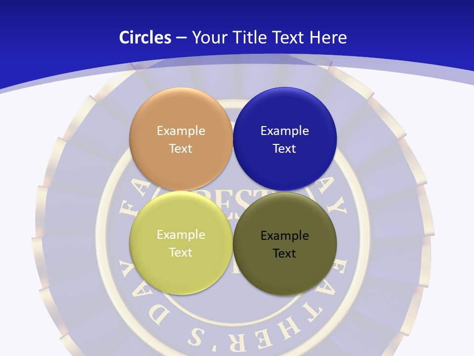 Holiday Dady Trophy PowerPoint Template