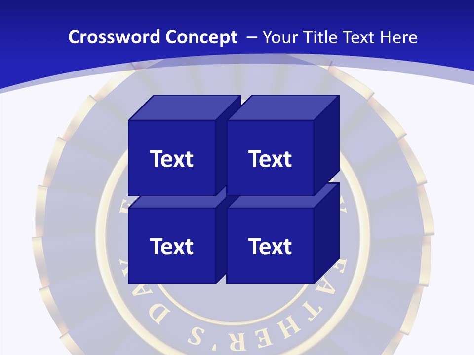 Holiday Dady Trophy PowerPoint Template